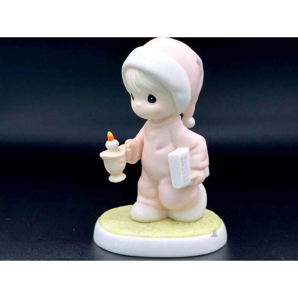 Precious Moments Bedtime Stories Boy with Candle and Book